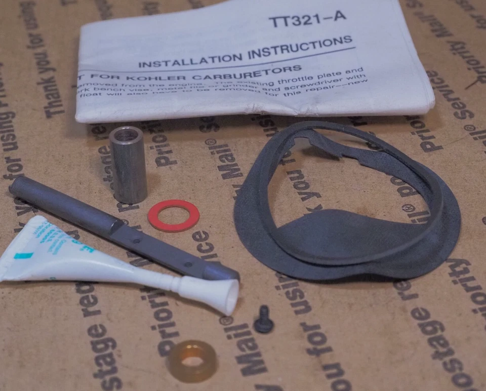 Kit de reparación del eje del acelerador del carburador Kohler Engine 25 757 16 2575716S 214997 NOS Foto 1 de 1