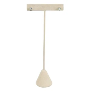 Beige Jewelry Earring T Stand Bar Holder Organizer Display ~ 3 Different Sizes - Picture 1 of 7