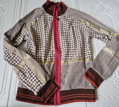 Rocawear Brown/ Gold /White Women's Jacket Full Zip Medium Vintage 2000s Y2k AV - Image 1 of 4