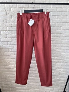 Brunello Cucinelli NWT Terracotta Cotton Pants Women's Size 42 Italy - Picture 1 of 13