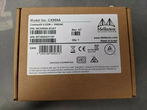 MCX555A-ECAT Mellanox ConnectX-5 CX555A Vpi 100GbE Port Unique QSFP28 Adaptateur - Photo 1/2