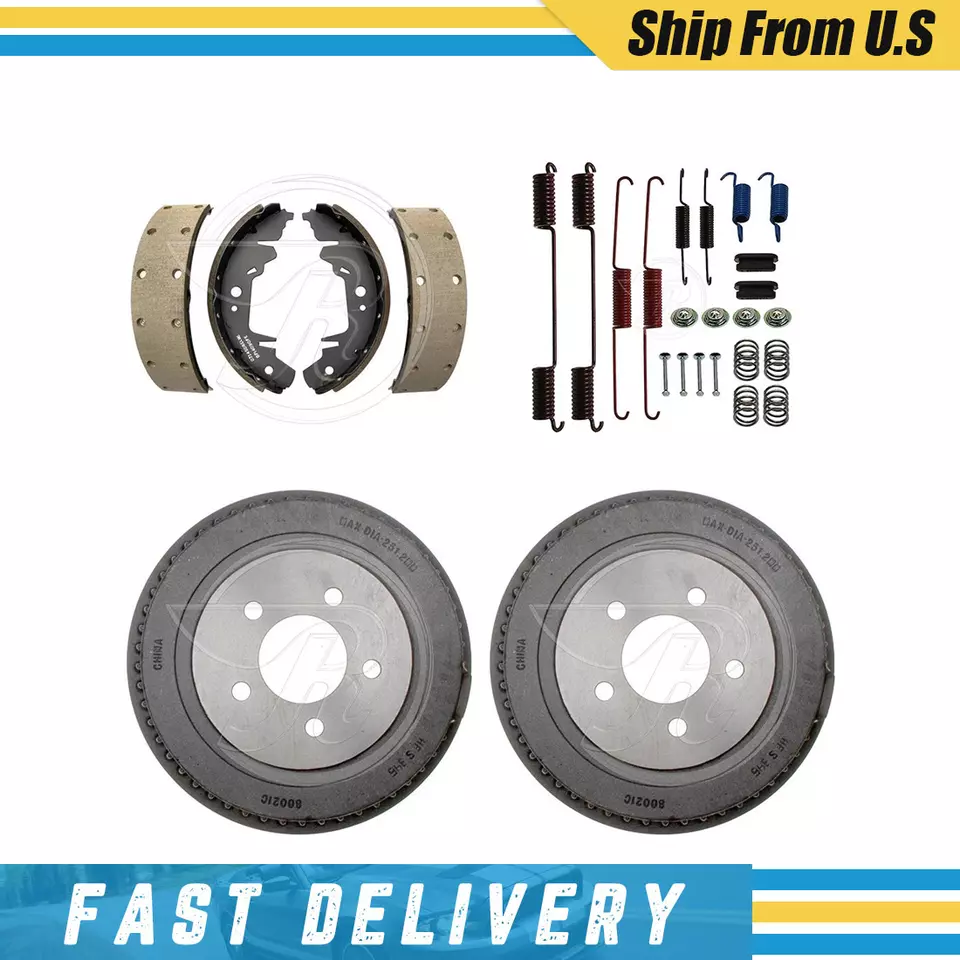 Se adapta a Dodge Grand Caravan 1996 1997-2000 tambores traseros zapatas de freno y herrajes resorte Foto 1 de 4
