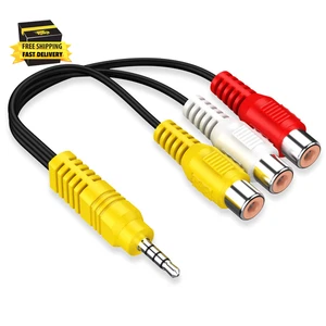 Adattatore AV, Cavo Adattatore Componente AV Video Ricambio per TV TCL, 3 RCA a AV - Foto 1 di 3