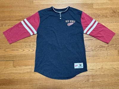 Mitchell & Ness X NHL Detroit Red Wings 3/4 Sleeve T-Shirt (Medium) - Imagem 1 de 4