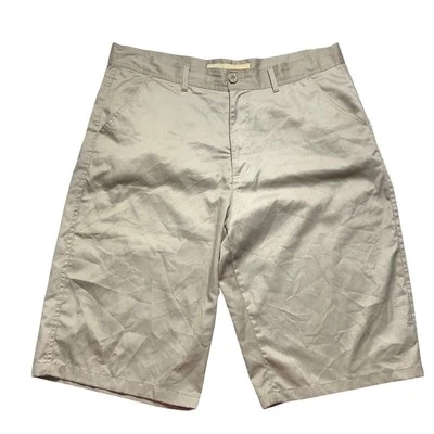 Pantalones Cortos Old Skool Pierna Ancha Para Hombre Talla 38 – Caqui, Informales, Calce Relajado Foto 1 de 4