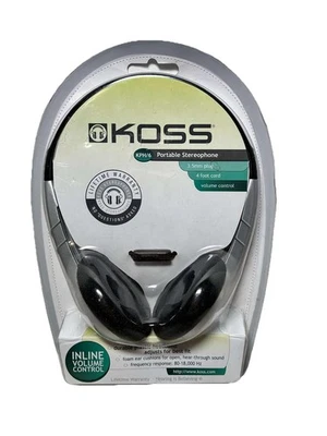 Koss KPH/6 Portable Stereophone Ultra Light Headphones Inline Volume Control - Image 1 of 2