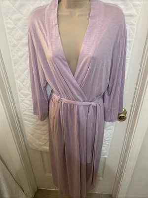 Bata de manga larga Natori lavanda larga mezcla modal suave para mujer XS salón Foto 1 de 4