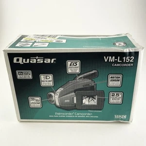 Quasar VM-L152 VHS-C Palmcorder 700x Zoom Bag Battery & Charger Open box - Picture 1 of 15