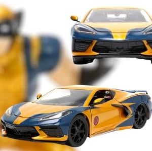 Marvel X-Men –Wolverine & 2020 Chevrolet Corvette Stingray- Jada 1:24 Hollywood - Picture 1 of 16