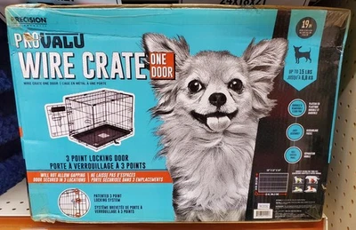 One Door Provalue Wire Dog Crate, 19 Inch, For Pets Up To 15 lbs, New - Image 1 of 4