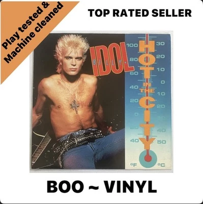 Billy Idol - Hot In The City - 7" US Promo Record Single Vinyl EX / EX - Image 1 of 4