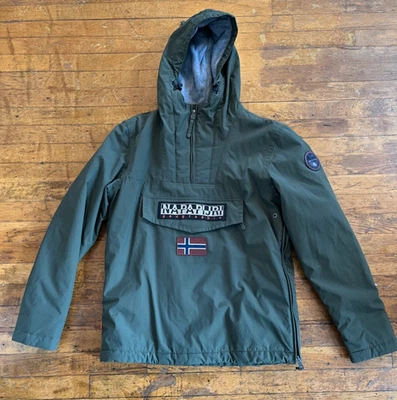 Napapijri тропический лес зимняя куртка маленький анорак зеленый хаки - Изображение 1 из 4