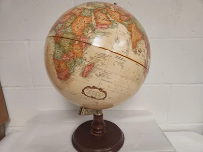 Vintage Replogle 12 Polegadas World Classic Series Globo Levantado Mapa de Alívio - Imagem 1 de 4