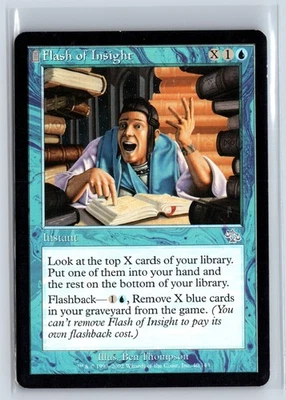 FLASH OF INSIGHT - Judgment – MTG Magic the Gathering Card - Uncommon - Image 1 of 4