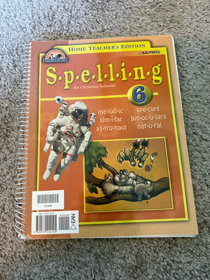 BJU Press Spelling 6 Teacher's Edition with DVD lessons   - Image 1 of 1