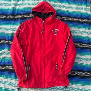 Chaqueta cortavientos vintage para hombre Starter Maryland Terrapins con cremallera con capucha talla M - Imagen 1 de 5