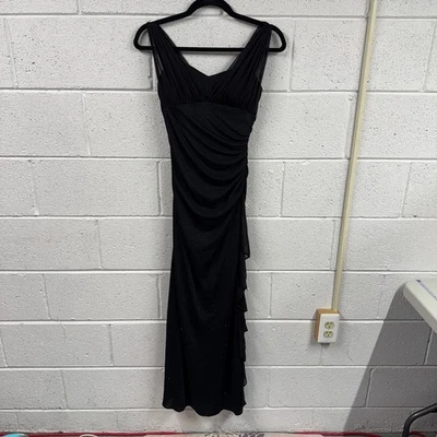 Vtg Betsy & Adam Dress Size 4 Goth Glam Witch Whimsigoth 90s Y2K Formal Prom USA Foto 1 de 4