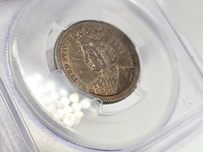 1893 PCGS UNC Details U.S. Mint Isabella Quarter **INCREDIBLE PATINA** 47174 - Image 1 of 4