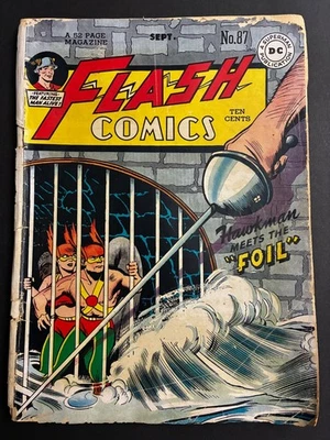 Flash Comics 87 FR-GD -- 2ª aplicación. de Canario Negro, Edad de Oro 1947 Foto 1 de 4
