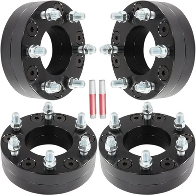 4 adaptadores de rueda 14x2 2" a 6x5,5 para Ford F150 1997-2003 con 6 orejetas 5x135 Foto 1 de 4