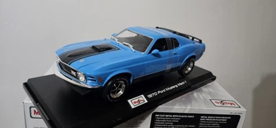 Ford Mustang Mach 1970 Maisto 1 azul escala 1/18 Foto 1 de 4