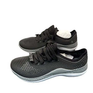 Crocs LiteRide 360 Pacer Damenschuhe Größe 7 schwarz/grau wasserdichter Bootsschuh - Bild 1 von 8