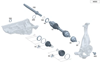 Kit Reparación Bota Original Mercedes-Benz 206-330-66-04-64 Foto 1 de 2