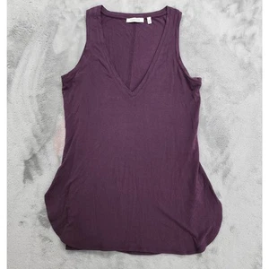 Aritzia Babaton Top Damen XXS Lila Zayn Relaxed Lux Stretch Viskose V-Ausschnitt Tank - Bild 1 von 10