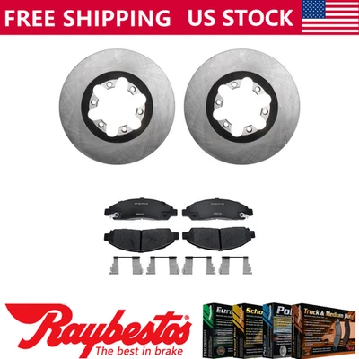 Juego de rotores de freno delanteros + pastillas de freno de cerámica para Chevrolet Colorado 2004-2008 Foto 1 de 4