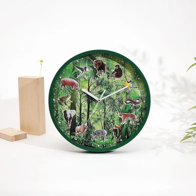 Wall Clock with Hourly Animal Calls Accessories Lightweight Battery Operated - Image 1 of 4