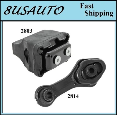 2 PCS FRONT MOTOR MOUNT FIT 1995-1998 PONTIAC GRAND AM 3.1L - Image 1 of 4