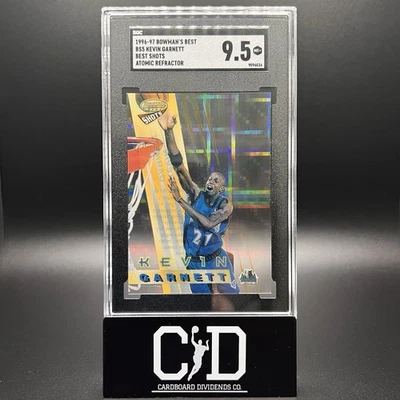Kevin Garnett 1997-98 Bowman’s Best Atomic Refractor SSP SGC 9.5 Celtics HoF Foto 1 de 2