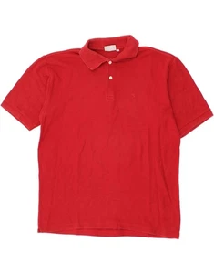 DIADORA Mens Polo Shirt IT 50 Medium Red Cotton GS06 - Picture 1 of 3