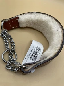 Auburn Leathercrafters 18" hellbraun Lammfell gefüttert Martingale Halsband verstellbar - Bild 1 von 5