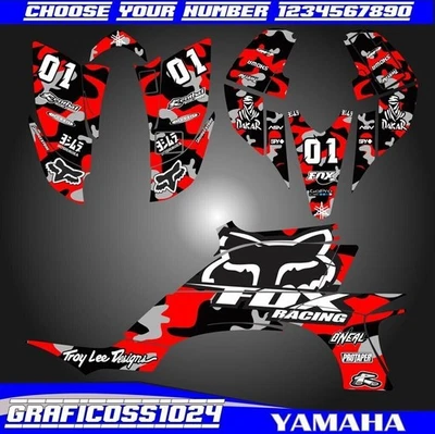 Yamaha YFZ 450 gráficos 2003 2004 2005 2006 2007 2008 pegatinas calcomanías Foto 1 de 4