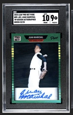 2023 Leaf Pro Set Juan Marichal Auto /25 HOF SGC 10/9 MT - Image 1 of 2