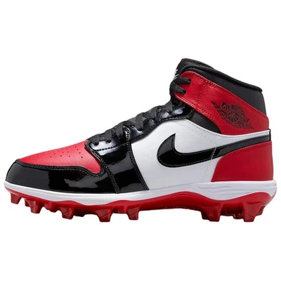 Jordan 1 Mid Td Cleat Bred Toe - FJ6805-601 Shoes — 第 1/4 张图片