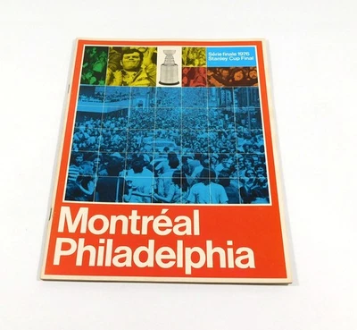 1975-76 Montreal Canadiens vs Philadelphia Flyers NHL Stanley Cup Finals Program - Image 1 of 2