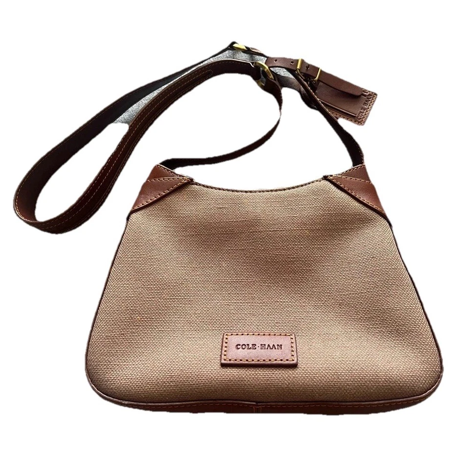 Cole Haan Bolso de Hombro Etiqueta de Equipaje Ligero Negocios Informal Marrón Tostado Neutro Foto 1 de 4