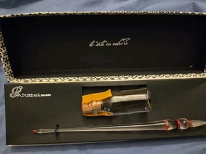 Pennino set inchiostro provato penna vetro Milano vintage - Foto 1 di 5