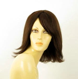 Perruque femme 100% cheveux naturel châtain ref CORALIE 6 - Picture 1 of 9
