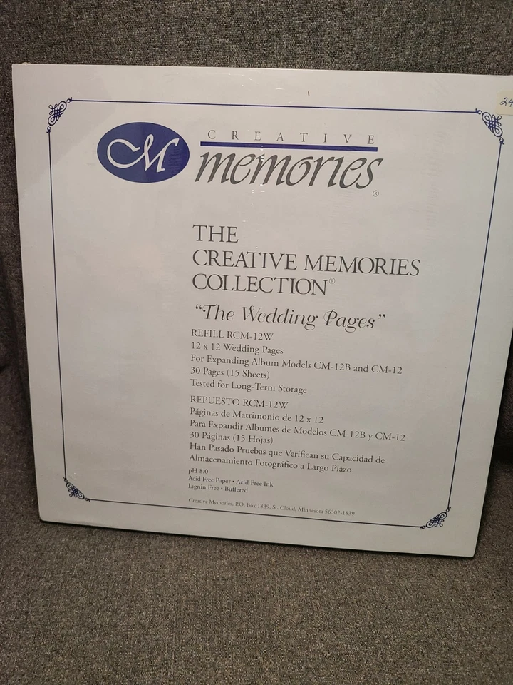 Creative Memories 12x12 The Wedding Pages Refill RCM-12W 30 Pages/15 Sheets - Image 1 of 3