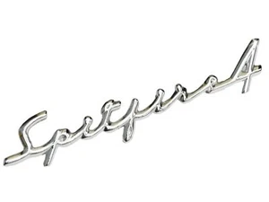 Triumph Chrome "Spitfire 4" Script / Scroll Badge for Triumph Spitfire, 613296 - Picture 1 of 1