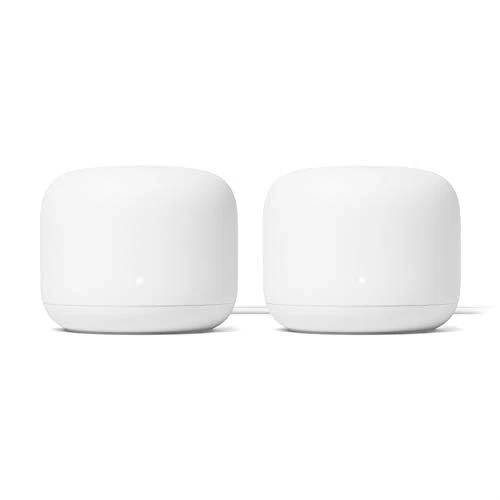 Google Nest WiFi Router 2 Pack (2nd Generation)  4x4 AC2200 Mesh Wi-Fi Routers - Image 1 of 1