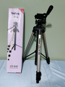 velbon cx640 camera/ camcorder tripod with tilt head level