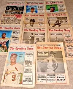 11 1967 THE SPORTING NEWS - Robinson / Mikita / Maris / Cousy / Whitey Ford - Picture 1 of 22