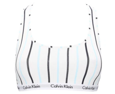 Calvin Klein Women's Racerback Bralette In White - Image 1 of 2