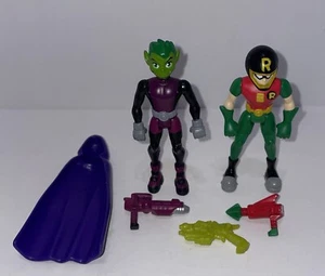 DC Teen Titans Go!: 3.5" Action Figure Set Robin & Beast Boy Bandai 2003 - Picture 1 of 4