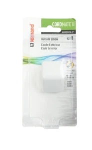 Legrand Wiremold CordMate II Cord Cover Outside Elbow White C58 - Afbeelding 1 van 2