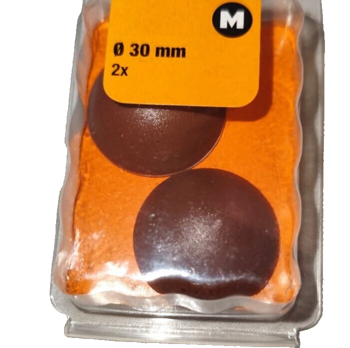 Anschlagpuffer Türpuffer  Halbkugel 30 mm braun 2 Stück - Bild 1 von 1